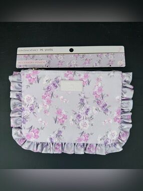 NWT Loveshackfancy x Target Yoobi Happy Thoughts Accessory Pouch Flat Hibiscus